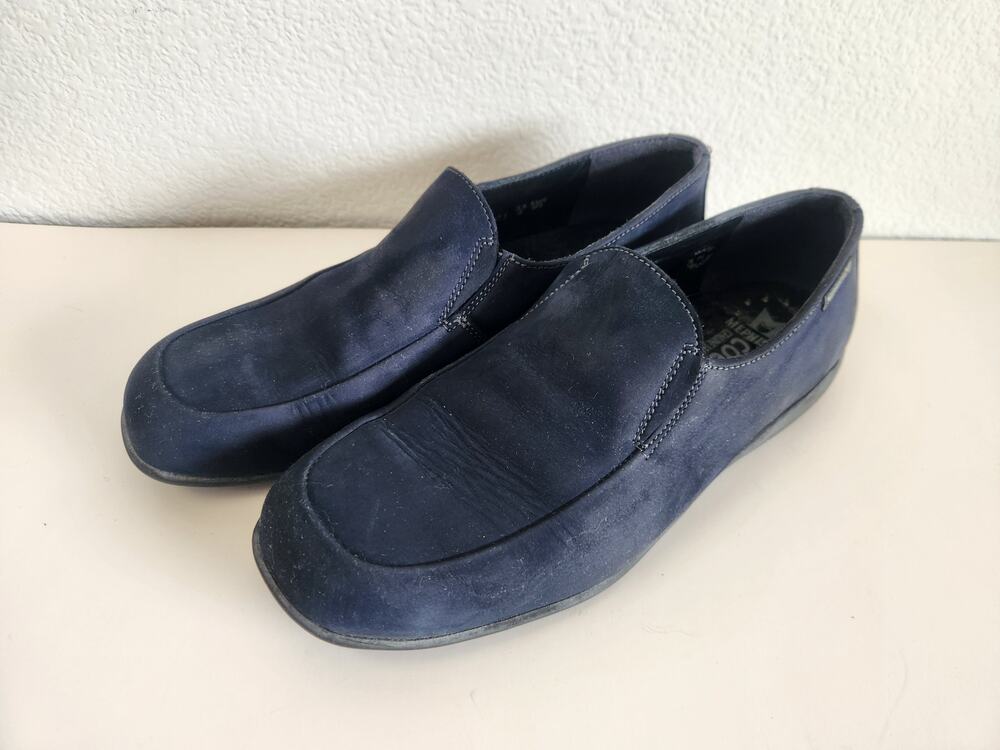 Mephisto Blue Suede Slip On Loafer Shoe Size 8 Women